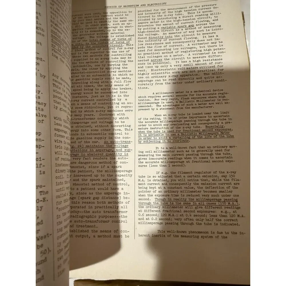 Manual of Roentgenological Technique by L.R. Sante - 1942 Hardcover w/DJ